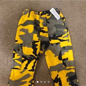 Yellow Camo Pants